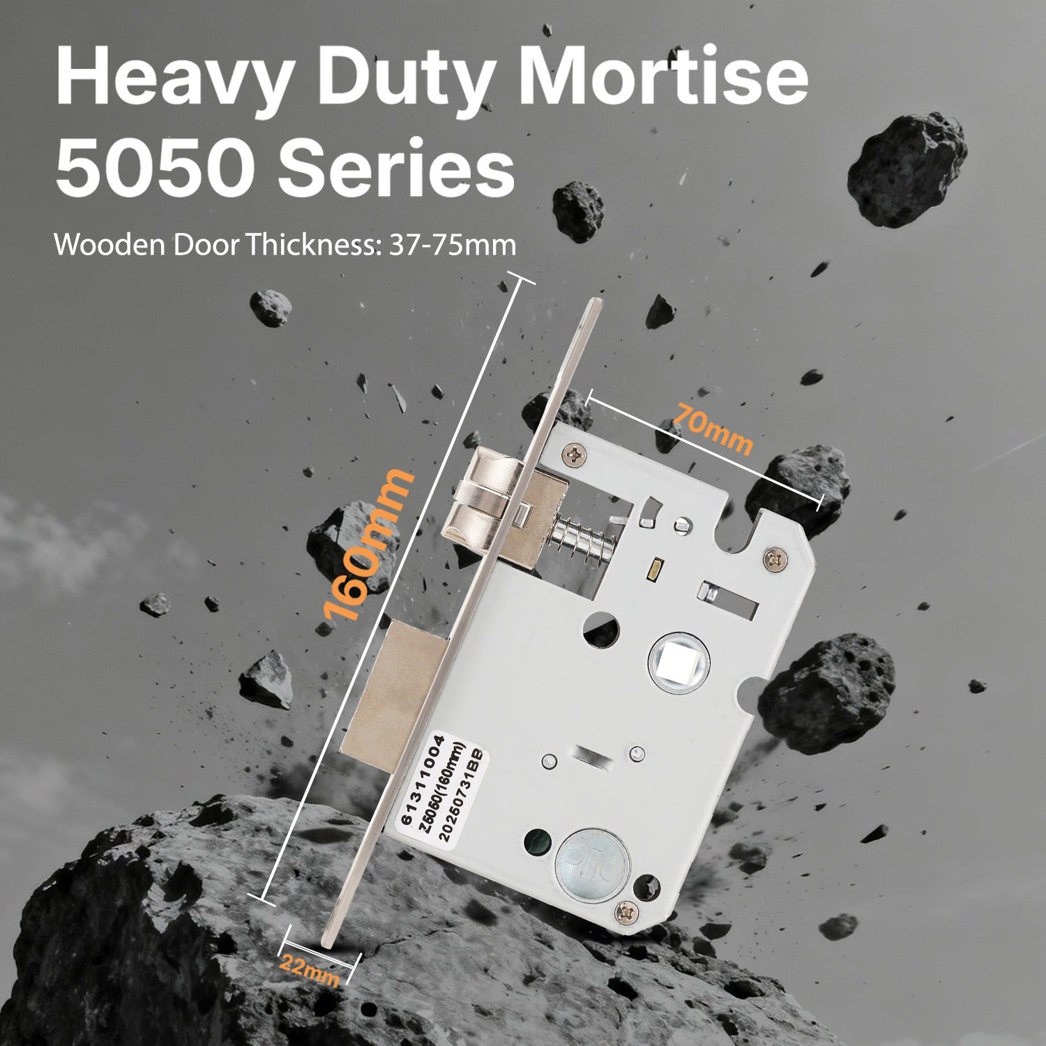 Compact Digital Door lock , 6 in 1 Access Modes , 1+ 1 Lock Bolt