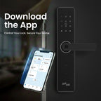 Full Size High Security Door Lock , 6 in 1 Access Modes , Tripple Bolt + 1 Lock bolt